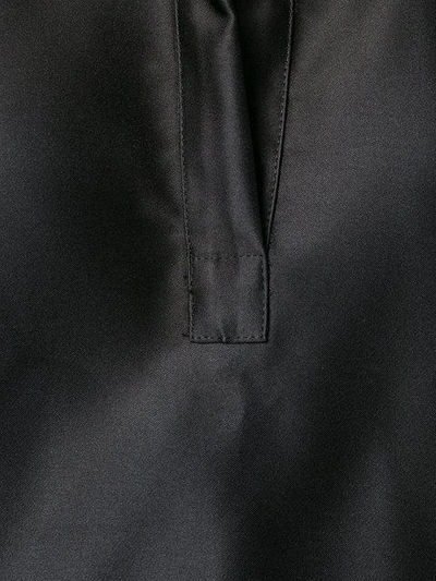 Shop Ter Et Bantine Open Placket Cropped Shirt In Black