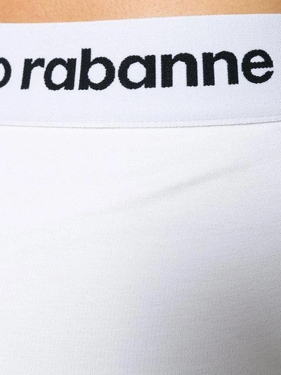 Shop Rabanne Paco  Logo Leggings - White