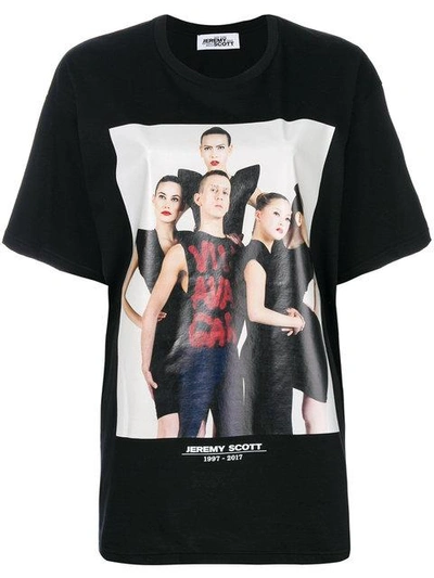 Shop Jeremy Scott Photo Print T-shirt - Black