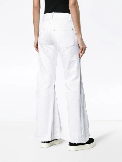 Shop Faith Connexion Mid Rise Jeans With Zip Detail At Hem In White