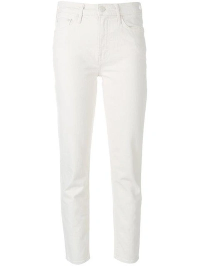 Shop Mother Straight-leg Jeans In Neutrals
