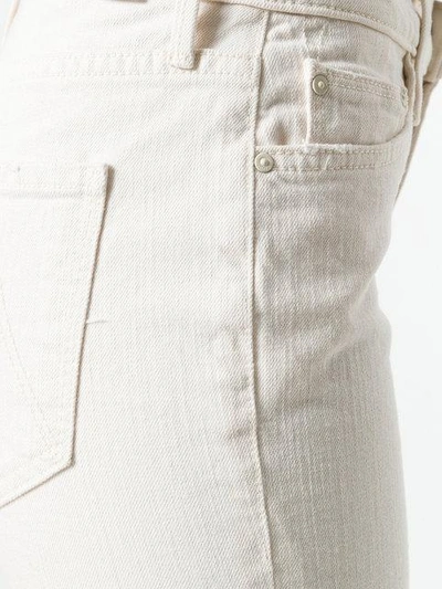 Shop Mother Straight-leg Jeans In Neutrals