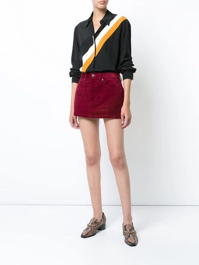 Shop Marc Jacobs Corduroy Mini Skirt - Red