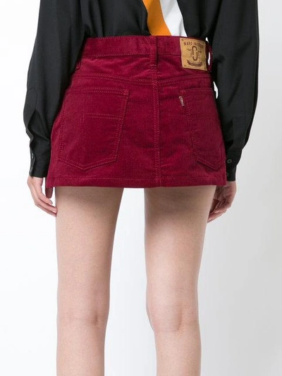 Shop Marc Jacobs Corduroy Mini Skirt - Red