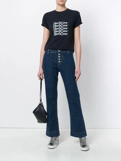 Shop Alexa Chung Flared Buttoned Jeans