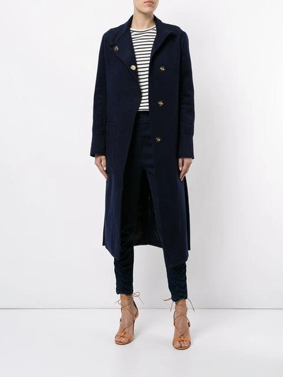 Shop Manning Cartell Cloud Scapes Coat In Blue