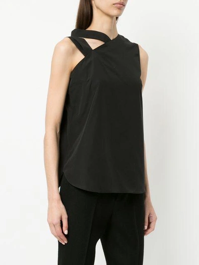 Monographie Strap Asymmetric Top In Black