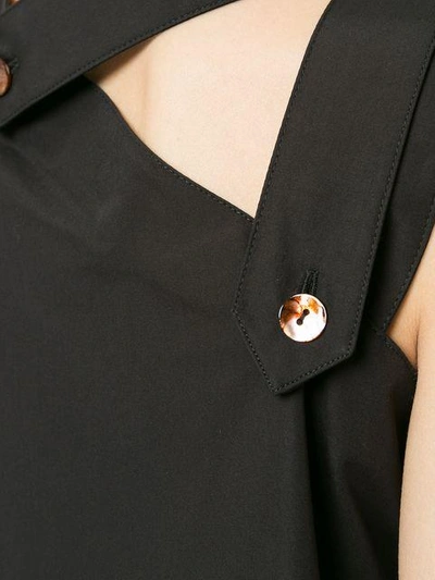 Monographie Strap Asymmetric Top In Black