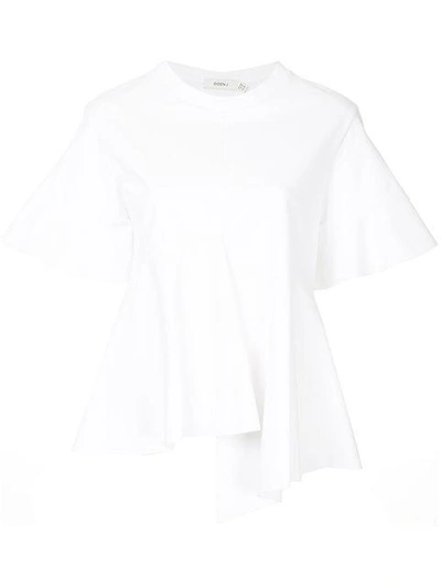 Shop Goen J Goen.j Asymmetric Paneled T-shirt - White