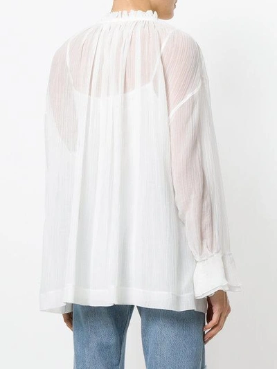 Shop See By Chloé Pussy Bow Gathered Blouse In White