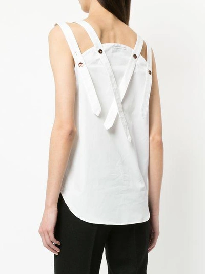 Shop Monographie Fragment Sleeveless Top In White