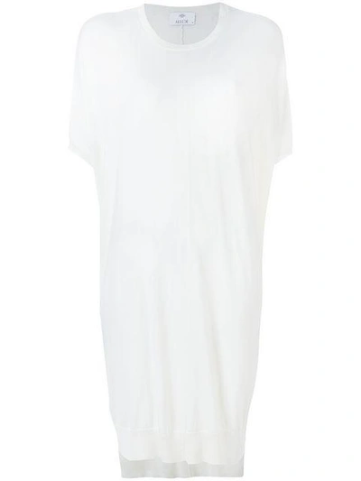 Shop Allude Sweater Dress In White