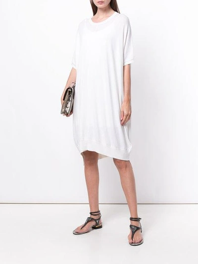 Shop Allude Sweater Dress In White