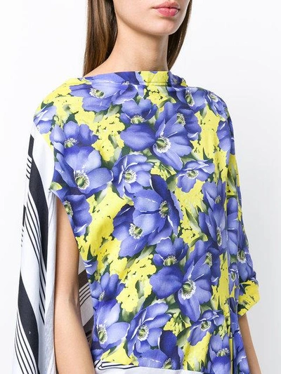 Shop Balenciaga 'bal' Kleid - Mehrfarbig In Multicolour