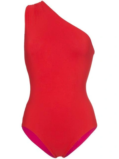 Shop Araks Melika Bow Back Swimsuit - Red