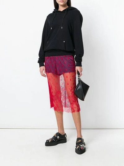 Shop Tommy Hilfiger Lace Mesh Skirt - Multicolour