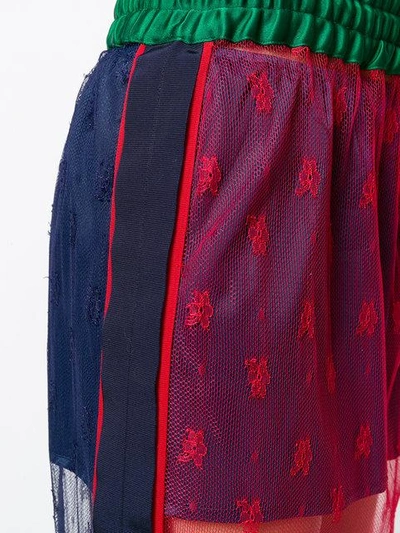 Shop Tommy Hilfiger Lace Mesh Skirt - Multicolour