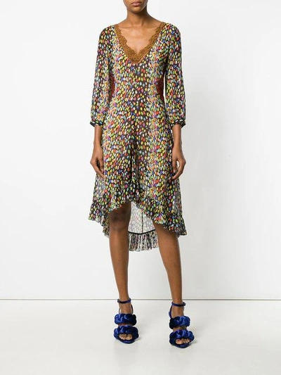 Shop Marco De Vincenzo Leopard Print Dress In Multicolour