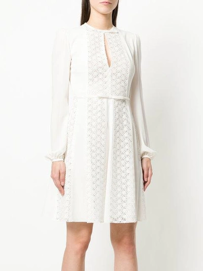 Shop Giambattista Valli Lace Panel Dress - White