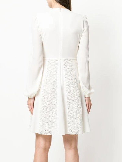 Shop Giambattista Valli Lace Panel Dress - White