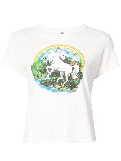 Shop Re/done Unicorn Dream T-shirt - White