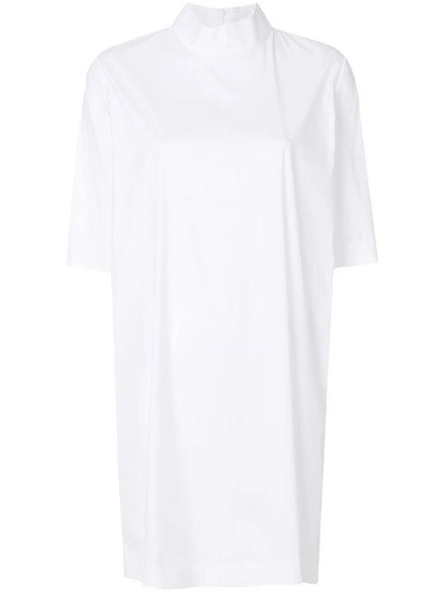 Shop Paskal High Neck Dress - White