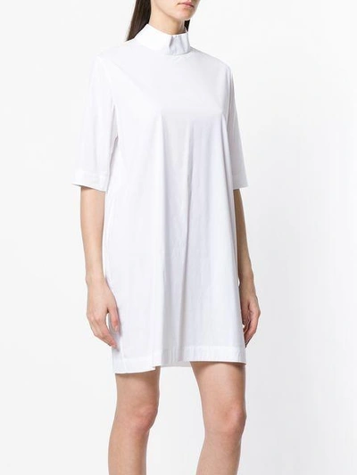 Shop Paskal High Neck Dress - White