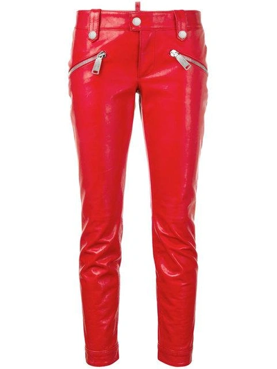 Dsquared2 Skinny Trousers In Red | ModeSens