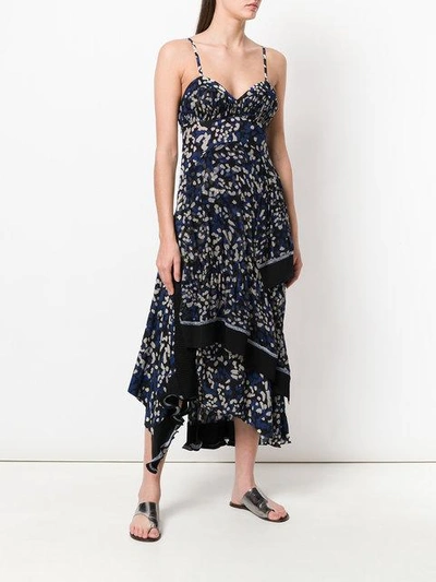 Shop 3.1 Phillip Lim / フィリップ リム 3.1 Phillip Lim Printed Flared Midi Dress - Black