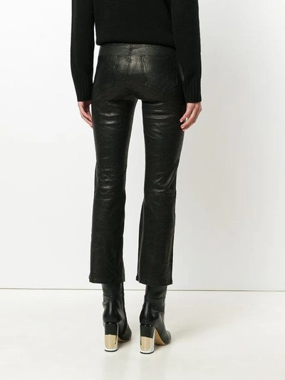 Shop J Brand Selena Boot Cut Trousers In Black