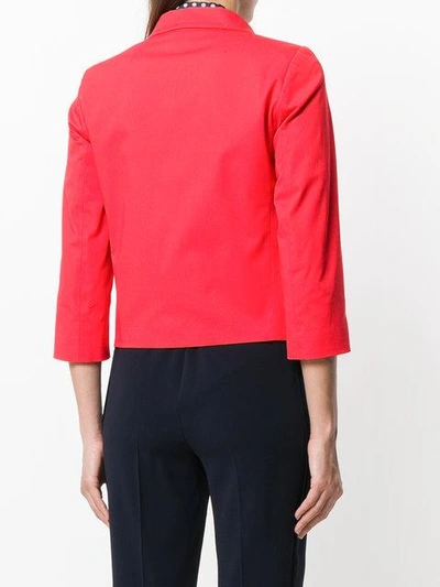 Shop Alberto Biani Single Breasted Blazer In Red