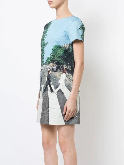 Alice And Olivia Mani Short-sleeve Graphic T-shirt Dress In Abbey Road |  ModeSens