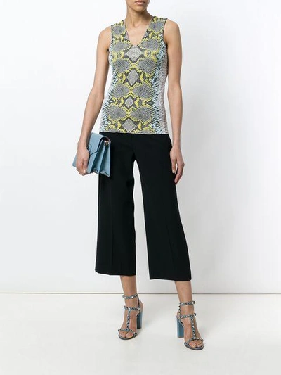 Shop Ferragamo Python Print Top