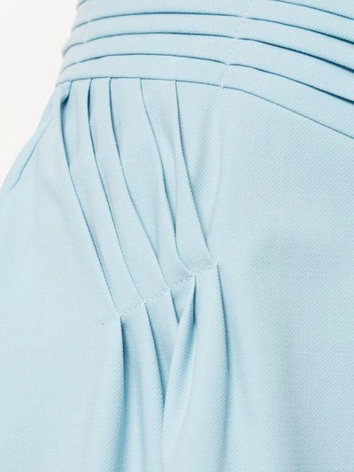 Shop Jil Sander Asymmetric Gathered Detail Skirt In Blue