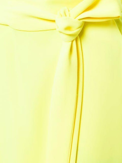 Shop P.a.r.o.s.h Tie Waist Skirt In Yellow & Orange