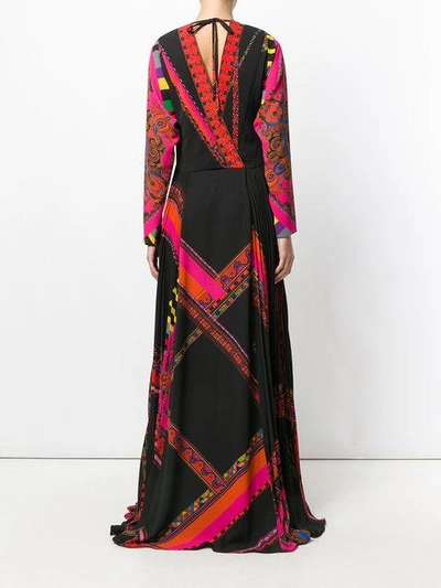 Shop Etro Deep-v Maxi Dress - Black