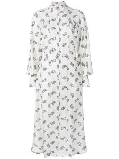 Shop Zimmermann Paisley Stamp Whitewave Polo Dress In Neutrals