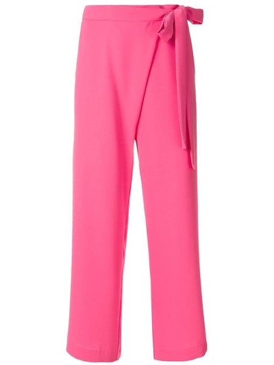 Shop P.a.r.o.s.h . Tied Waist Trousers - Pink