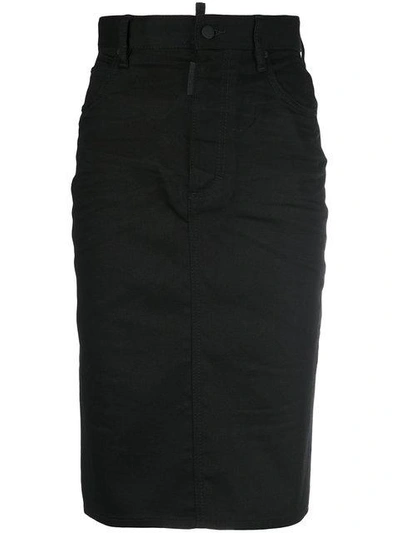 Shop Dsquared2 Denim Pencil Skirt