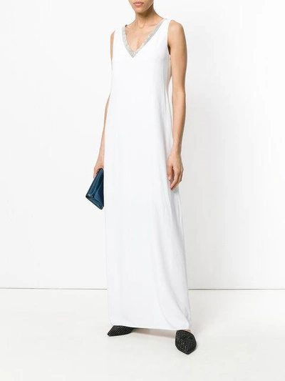 Shop Fabiana Filippi V-neck Maxi Dress