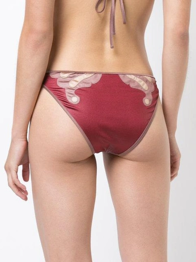 Shop Morgan Lane Reese Bikini Bottom In Red