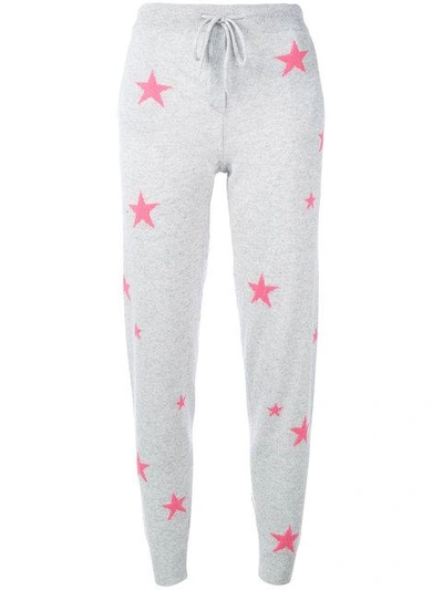 Shop Chinti & Parker Cashmere Star Print Joggers - Grey