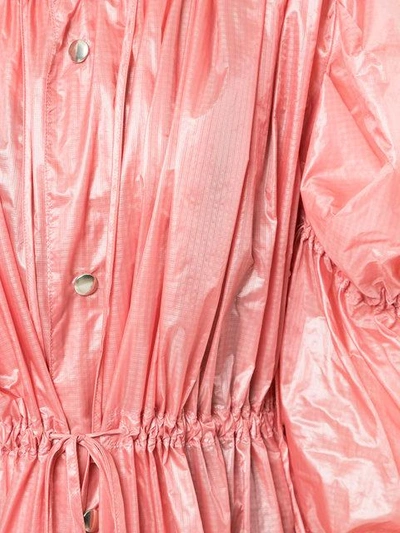 Shop Blindness Long Waterproof Jacket In Pink