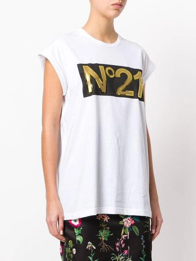 Shop N°21 Nº21 Logo Print T-shirt - White