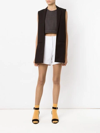 Olympiah Bavet Textured Shorts In White