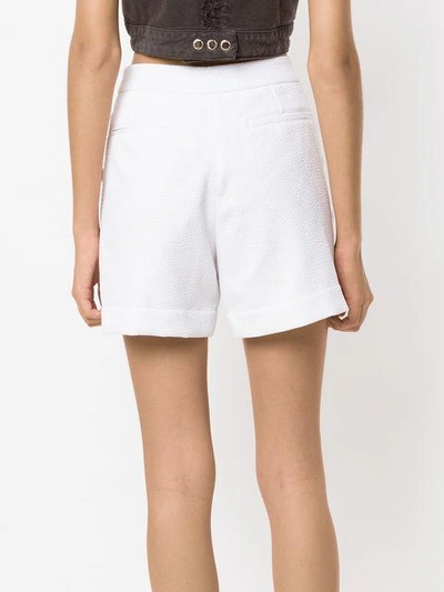 Olympiah Bavet Textured Shorts In White