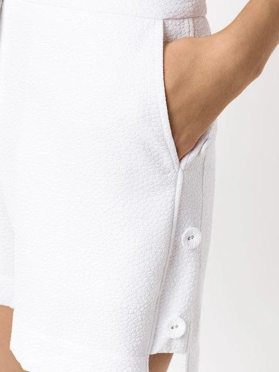 Olympiah Bavet Textured Shorts In White