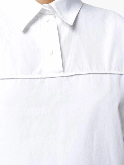 Shop Cedric Charlier Oversized Polo Shirt In White