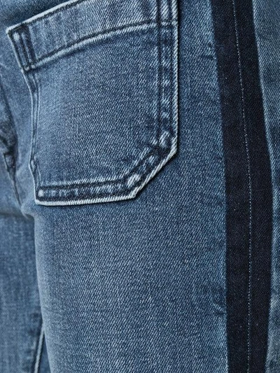panel detail flared jeans