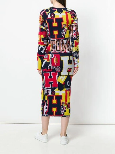 Shop Tommy Hilfiger Printed Jersey Midi Dress